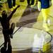 A Michigan cheerleader as players are introduced to the game on Sunday, March 10. Daniel Brenner I AnnArbor.com